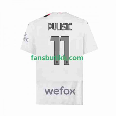 Fotballdrakt AC Milan Christian Pulisic 11 Bortetrøye 2023-2024 Kortermet